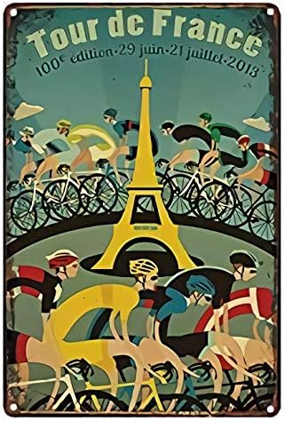 Adóazonosító Jel Vintage Tour De France-Poszter, Bár, Klub, Étterem Haza Fali Dekoráció 8x12 Cm