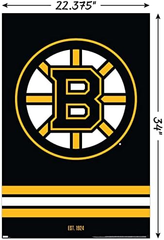 Tendenciák a Nemzetközi NHL-Boston Bruins - Logó 21 Fali Poszter, 22.375 x 34, keret nélküli Változat