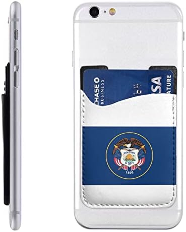 Flag_of_Utah.SVG Telefon Vissza Rugalmas Hüvely Kártya Ujja Kártya Tartóját Alkalmas Minden Mobil Telefonok a Legtöbb Okostelefonok