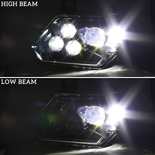 SAUTVS LED-es Fényszórók Maverick Nyomvonal Sport Parancsnok, LED fényszóró glória fény Tiszta Lencse Can-Am Nyomvonal Sport Max 800 1000 2018-2023