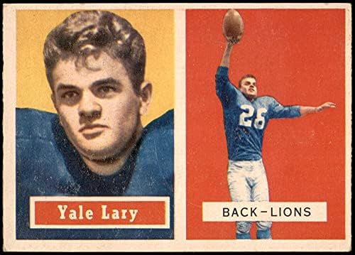 1957 Topps 68 Yale-Lary Detroit Lions (Foci Kártya) EX Oroszlánok Texas A&M