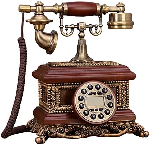 Retro Telefon Amerikai Vezetékes Rotary Telefonvonal Klasszikus Vezetékes Asztal Otthon Élő Hivatal Szobában Telefon Dekoráció