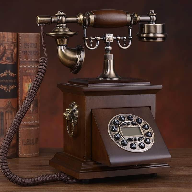 Counyball Retro Telefon Klasszikus Asztal Telefon Amerikai Vezetékes Rotary Telefonvonal Dekoráció Vehetik A Szobában Vezetékes Office