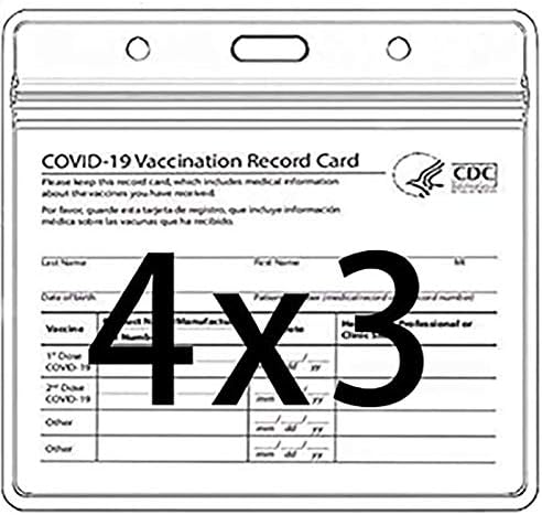 CDC Oltási igazolvány Protector 4 X 3 Cm Immunizálás Rekord Vakcina Kártya Fedelét Jogosultja Tiszta Pvc Műanyag Hüvely Vízálló Típus