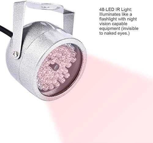 LANTRO JS Kamera, IR Megvilágító Vízálló 48 Infravörös LED-Segédfény az éjjellátó Biztonsági Kamerák, a Közúti Biztonsági Biztonsági Kamerák