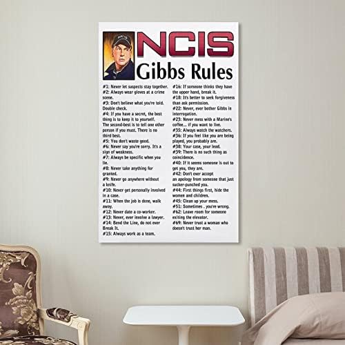 NCIS Film Plakátok, TV, Dráma Poszter Gibbs Szabályok Király Plakátok Srácok Hálószoba (2) Wall Art Festmények Vászon Fali Dekoráció lakberendezés