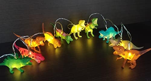 Fantasee 1,5 M-ig 10 LED-Dinoszaurusz String Fények, elemes LED Tündér Fantasztikus Fények Hálószoba Baba Szoba, Gyerek Szoba, Szülinapi