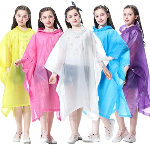 Eső Poncsó Ifjúsági Nagy Gyerekek - 2 Csomag EVA Újrafelhasználható Vízálló Esőben Esőkabát Kabát, a Felszerelést, Fiúk, Lányok, Tini Disney