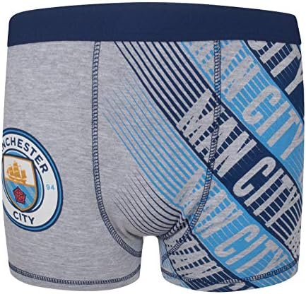 A Manchester City FC Hivatalos Foci Ajándék 3 Csomag Fiúk Címer boxeralsót
