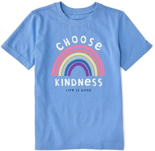 Az élet Szép. A gyerekek Válasszon Kedvesség SS Crusher Póló, Kék Búzavirág, Nagy