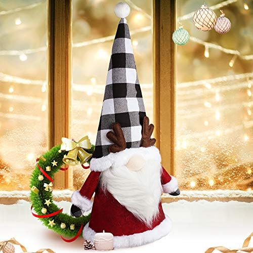 A Gnome Karácsonyfa Topper, 27.5 Inch Nagy Gnómok Csúcsdíszt, Svéd Santa Tomte Barátja Karácsonyfa Dísz, Skandináv Karácsonyi Díszek, Nyaralás,