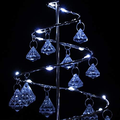 HASAKI LED karácsonyfa lámpa Kristály karácsonyfa Modellezés lámpa Karácsony Dekoratív asztali lámpa Éjjeli