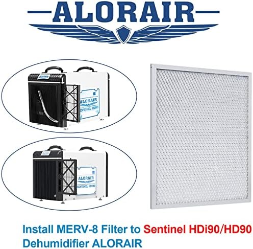 AlorAir MERV-8 Szűrő, Pince Páramentesítő Sentinel HD90/HDi90 Sorozat, 4pack
