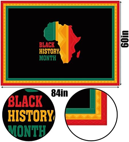 Heyfary Fekete történelmi Hónap Terítő Afro-Amerikai Örökség Fesztivál Party Dekoráció Fekete Büszkeség, Otthon, Konyha, Étkező, Dekoráció-60×84inch
