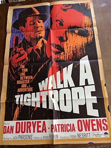 Egy Kötélen járni, 1965 eredeti plakát, Patricia Owens, Dan Dureya