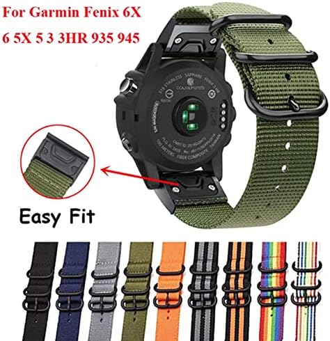 Lehet elérni, 22 26mm Quick Fit Nylon Watchband Szíj, a Garmin Fenix 6X 6 Pro Smart Óra Easy Fit Band A Fenix 5X 5 3 3HR 935 945 Óra