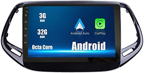 Android 10 Autoradio Autós Navigációs Sztereó Multimédia Lejátszó, GPS, Rádió, 2.5 D érintőképernyő forJeep Iránytű 2017-2018 Octa-Core