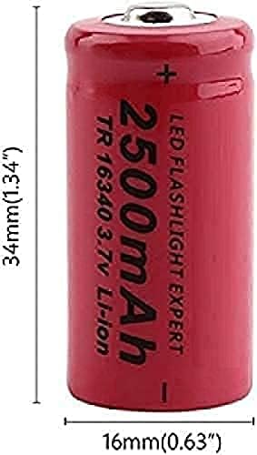 RAMC 16340 3,7 v 2500mah Li Lítium-ION Akkumulátor Cella Vl123a Dl123a 5018lc Cr123a Cr17345 K123a 2db