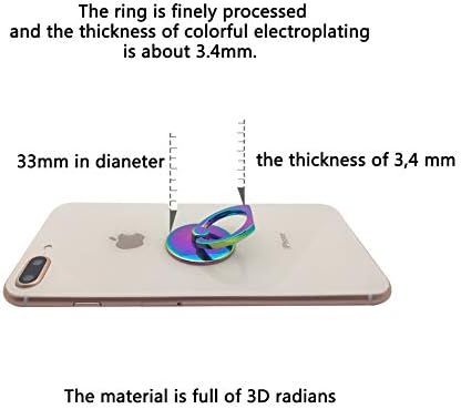 Blacell Színes mobiltelefon Gyűrű Jogosultja 360 fokban elforgatható Telefon Gyűrű Jogosultja Állni Ujj Gyűrű Kick-Állj Kompatibilis