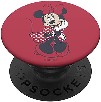 Disney Mickey Barátok Minnie Egér Piros Pöttyös Ruha PopSockets Cserélhető PopGrip