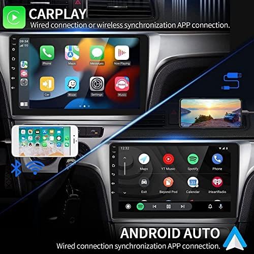 EWLSAC Android 11 Autó Sztereó Ford Fusion Mondeo 2013-, Vezeték nélküli Carplay Android Auto, 9, Full HD felbontású Érintőképernyő