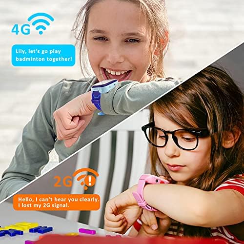 A gyerekek Intelligens Karóra 4G Gyerekek Telefon Smartwatches GPS Tracker SOS Hívás Kamera Riasztó WiFi Érintőképernyős Video Chat