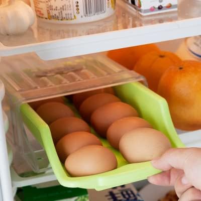 Hoomall Műanyag Hűtőszekrény tojás Tároló Fiók Kosár Üres Szervező Gyümölcs, Zöldség Tároló Doboz Haza Kütyü Konyhai Eszköz