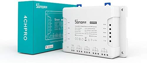 SONOFF 4 CSATORNA Pro R3 Wi-Fi Smart Switch 4-Csatornás Din-Sínre Szerelhető Automatika,Egyéni Reteszelő/Biztonsági háztartási Gépek,RF/APP/Hang/LAN