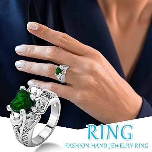 Ígéret Gyűrű Női Ékszerek, Ajándékok, Női Színes Cirkon jegygyűrűt a Nők Alufelni Ujj Gyűrű Tartozékok Egymásra Gyűrűk