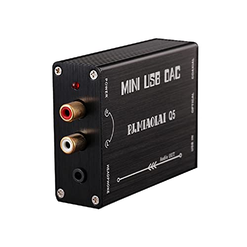 PJ.MIAOLAI Mini Analóg-Digitális Átalakító Sztereó RCA Koaxiális Optikai Audio Adapter / 192KHz