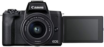 Canon EOS M50 Mark II (Fekete) + EF-M 15-45mm & EF-M 55-200mm az STM Csomag