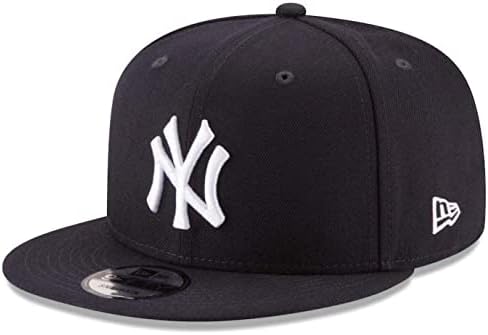 Új Korszak New York Yankees Alapvető 59Fifty Felszerelt Sapka Kalap Fekete/Fehér 11591127