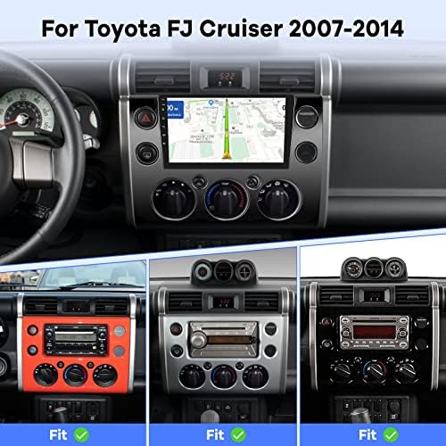 [2GB+32GB] autórádió Toyota FJ Cruiser 2007-2014, 9 hüvelykes Android 11 érintőképernyő, Autó Hifi, Apple Carplay/Android Automatikus/1080P/Hi-Fi