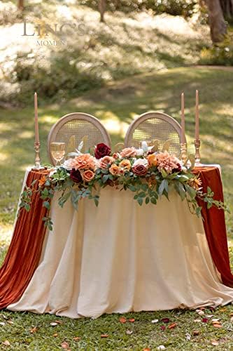 Ling Pillanatban Esküvői Asztal Dísze Csomag, Virágos Swags Esküvői Asztal/Szívem Táblázat Dekor Szett(2), Kis virágcsokor a Recepció