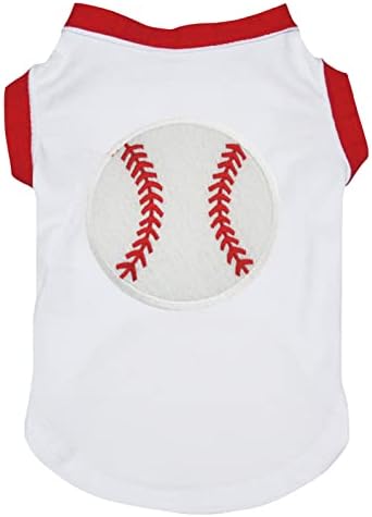 Petitebella Baseball Kiskutya Póló (Piros, X-Large)