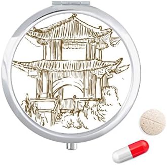 Kína Mérföldkő Fa Vázlat Tabletta Esetben Zsebében Gyógyszer Tároló Doboz, Tartály Adagoló