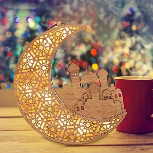 Eid Ramadans Dekoráció Hold LED-es Lámpák,Ramadans függő Lámpák Dekoráció, Otthon,Ramadans Mubaraks Lámpa Dekoráció Fél Szobás Eid
