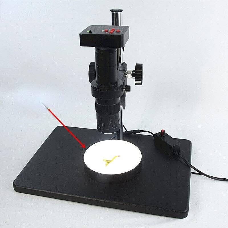 Mikroszkóp Kiegészítők Kit Átmérő 135mm LED Gyűrű Lámpa Árnyéktalan Mikroszkóp Alsó fényforrás Fényerő Állítható Ipar Sztereó