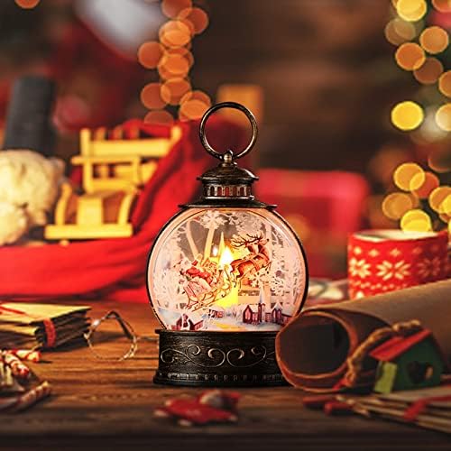 Lincox Karácsonyi Hógömb Lámpások Dekoráció Mikulás Karácsonyi Lámpás Lógott Karácsonyi Lakásdekoráció Ünnepeket Otthon
