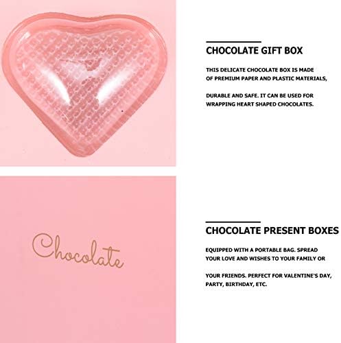 2db Dekoráció Kedvez - Csokoládé Valentin-Rózsaszín Esküvői Papír, Ajándék Szív Anyák Zacskó Cukorkát, Eljegyzések, Fedél,