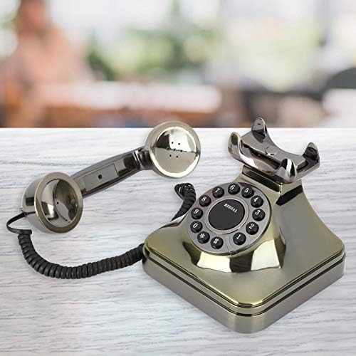 753 Vintage Vezetékes Telefon, Nagy Felbontású Nagy Hívás Gombot Retro Antik Telefon, Régi Vágású, Vezetékes Telefon Haza Iroda