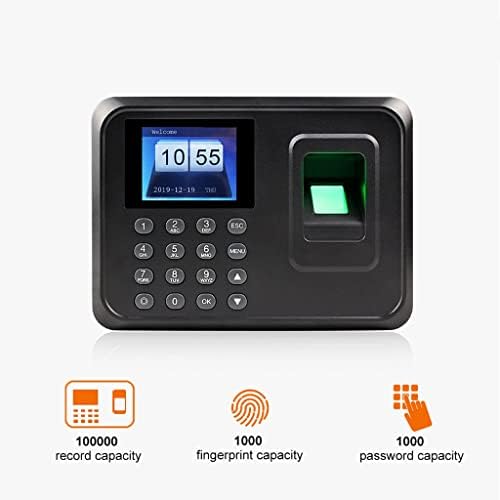 ygqzm 2.4 inch USB Biometrikus RFID Ujjlenyomat Részvétel Óra Hangrögzítő Alkalmazott Elektronikus kártyaolvasó Gép