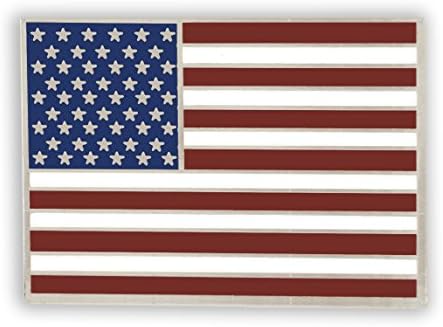 Forge Amerikai Zászlót Kitűző Büszkén Made in USA - Ezüst Bevonatú Téglalap Ömlesztett (1 Pin -)