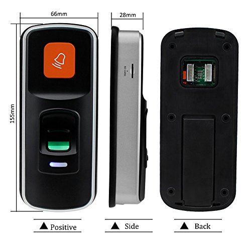 LIBO I90 Mini Biometrikus Ujjlenyomat-Hozzáférés Vezérlő RFID Önálló Ujjlenyomat-Olvasó Támogatja az SD Kártyát a Nyitott Elektromos