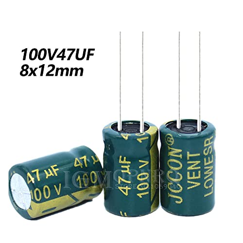 20DB 100V47UF 8x12mm Alumínium elektrolit Kondenzátor magas Gyakori Alacsony impedanciájú 8x12mm