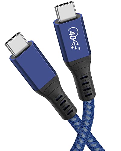 USB4 Kábel 1.6 ft [USB-HA Igazolt], 40Gbps adatátvitel, 8K Videó Támogatás, USB C Típusú Kompatibilis Thunderbolt 4 / Thunderbolt-3 Eszközök,