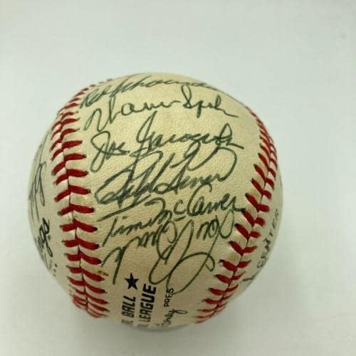 Gyönyörű Hank Aaron Ernie Bankok Hall Of Fame Multi Aláírt Baseball - Dedikált Baseball