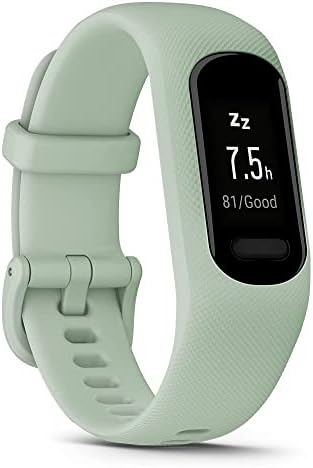 PlayBetter Garmin vivosmart 5 Fitness Tracker (Menta, S/M) Ajándék Doboz, Csomag Fali Adapter & Védő-Nehéz Ügy - Heart Rate Monitor & Aludni