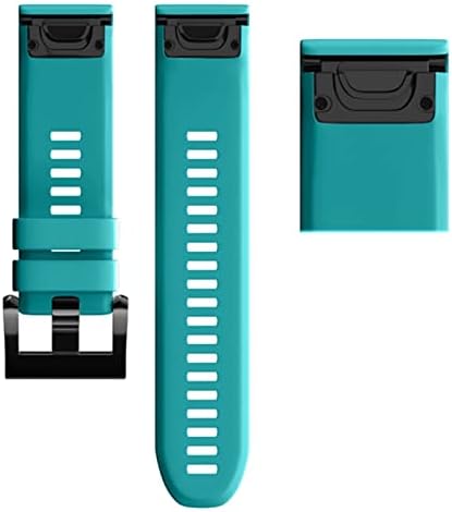 FUFEMT 22 26mm Quickfit Szilikon óraszíjak a Garmin Fenix 7 7 X 7-es Easyfit karkötő Karkötő (Szín : Kék, Zöld, Méret : 22mm