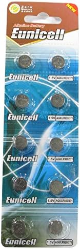 10 Eunicell AG6 / LR69 / 171/371 / LR921 gombelem 1,5 V-os Akkumulátor Hosszú élettartam 0% - a Higany (Lejár Dátuma Jelölt)